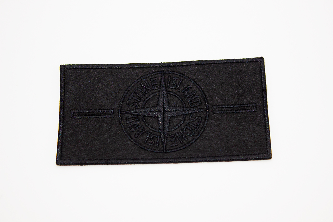 Патч Stone Island Черный + 2 пуговицы