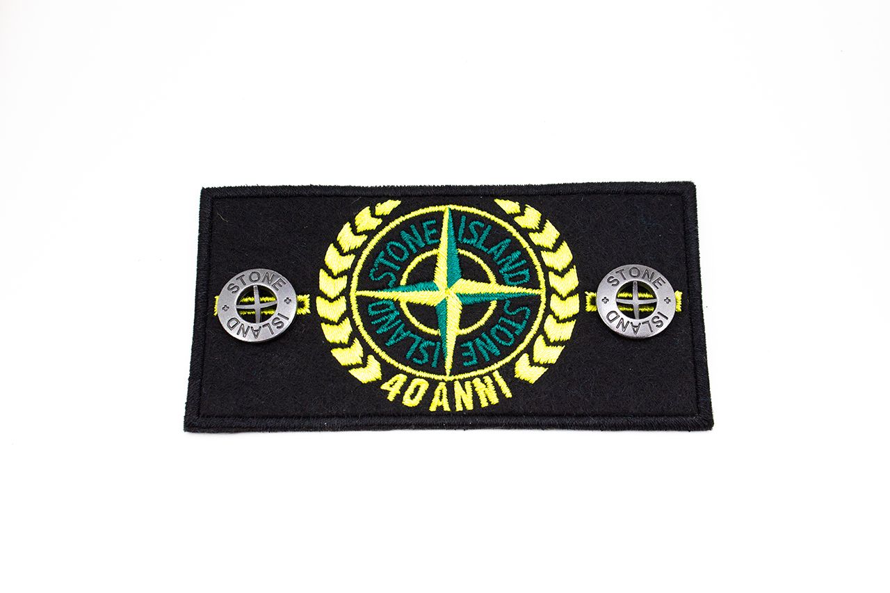 Патч классический Stone Island 40 ANNIVERSARY + 2 пуговицы