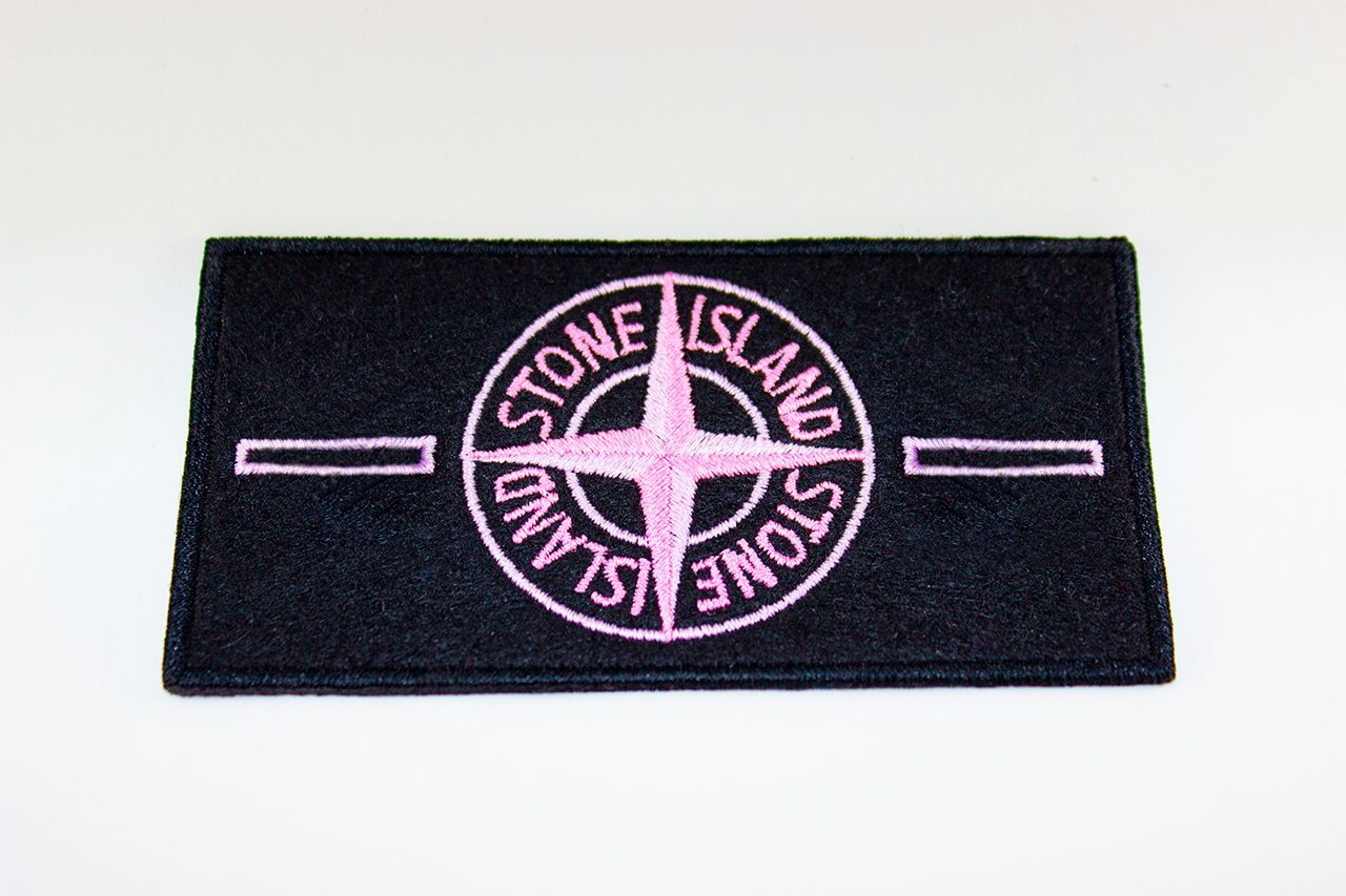 Патч Stone Island Magenta + 2 пуговицы
