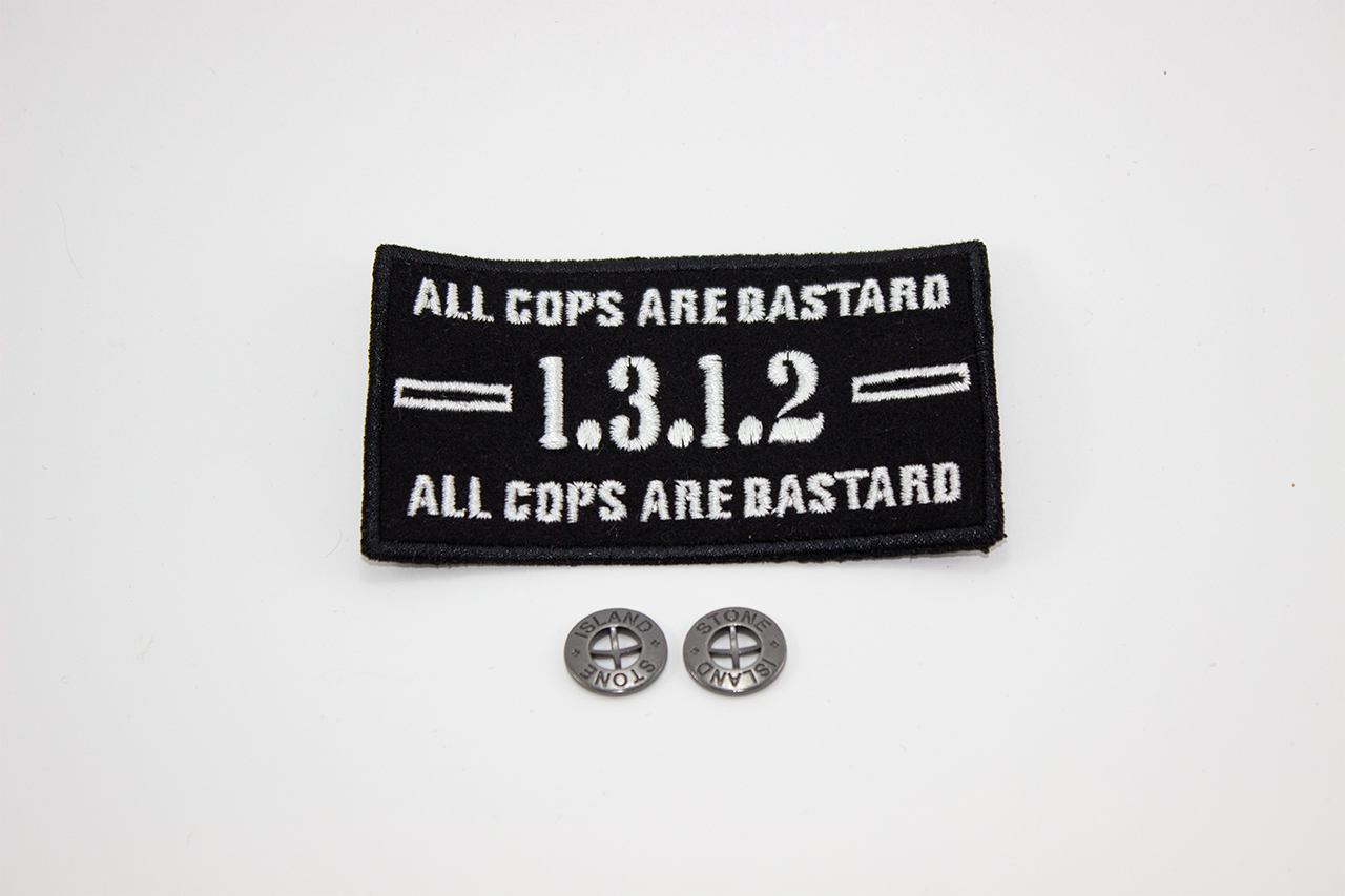 Патч 1.3.1.2 - ACAB  + 2 пуговицы Stone Island